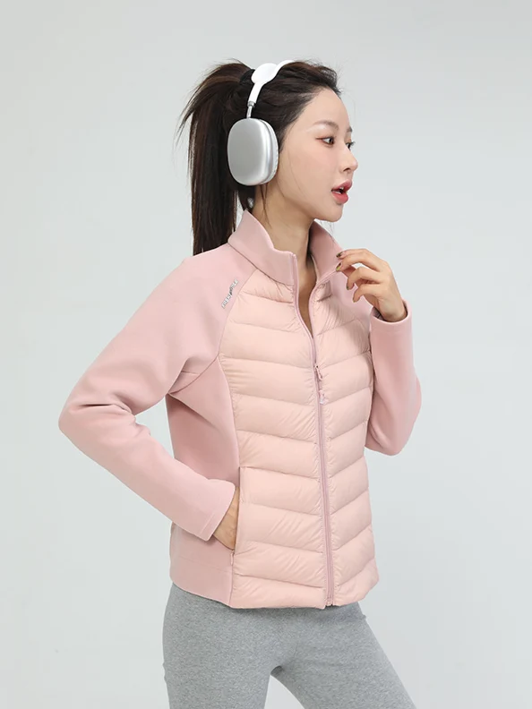 Women Waist‑cinching Yoga Puffer Down Jacket Slim Fit Waist‑shaping Winter Coat