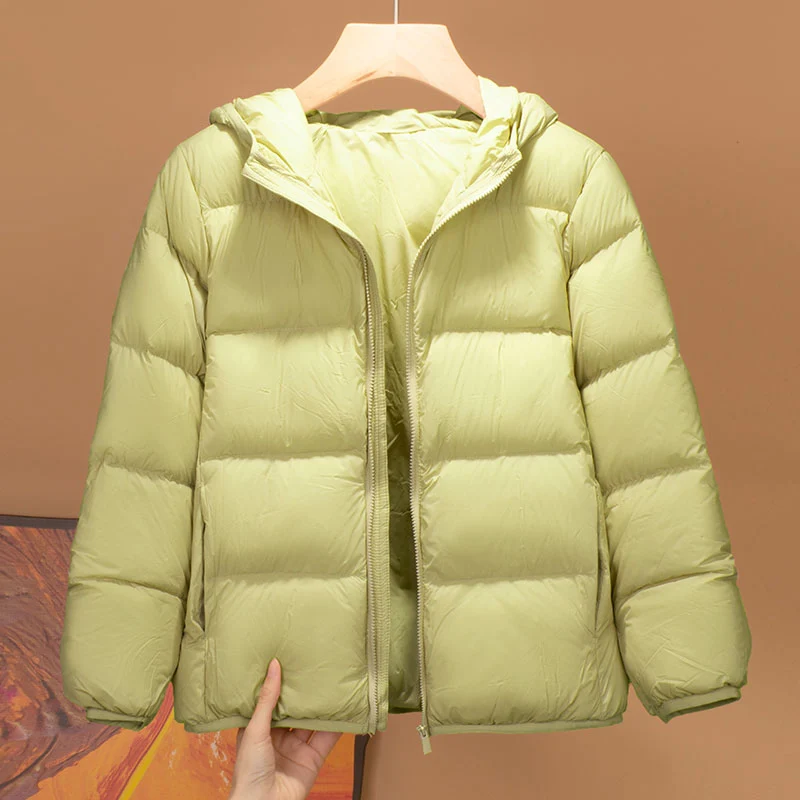 Kids Lightweight Hooded Winter Down Jacket Unisex Boys Girls Warm Outerwear