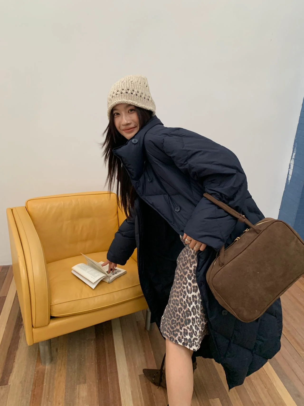 Women Diamond‑Quilted Long Duck Down Coat Wrap High Collar Belted Oversized Puffer Winter Jacket